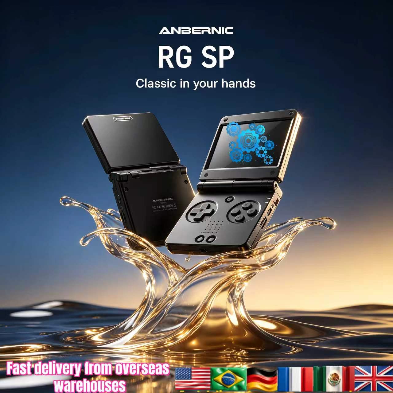 Gaming Console In Chinese - Портативная игровая консоль Anbernic RGSP Flip
