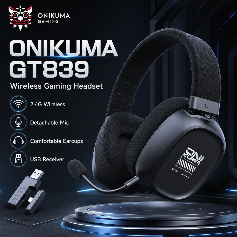 Gaming Console Apple - Игровая гарнитура ONIKUMA GT839, беспроводные наушники