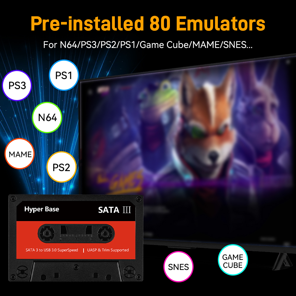Эмулятор Batocera 500G/2T, игр – обзор и цена Gaming Console In Chinese