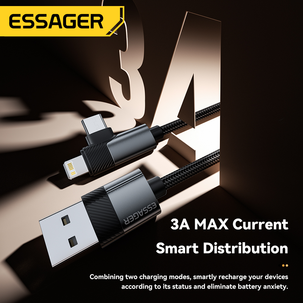 Прямоугольный кабель Essager 2 – обзор и цена Gaming Console Ipad