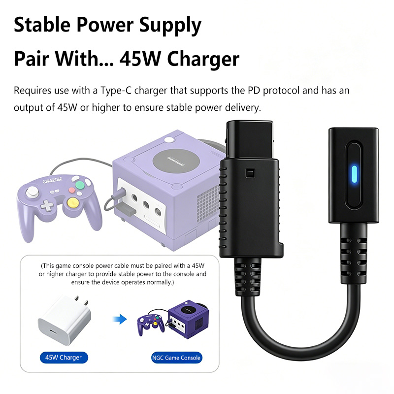 Кабель для зарядки Type C 45W  – обзор и цена Gaming Console Usb